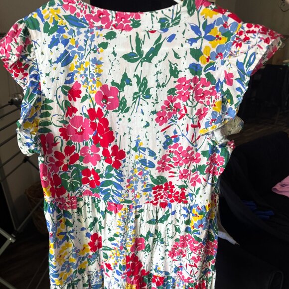 Women's Large Floral Midi Dress - Picture 3 of 4